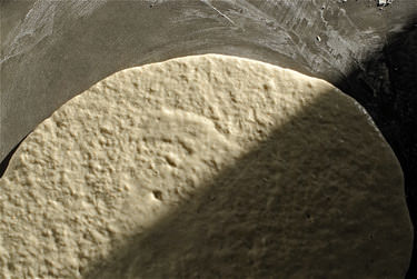 over fermented, slack bread dough