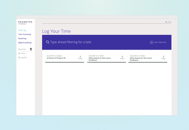 Filtering a Task to Log Time