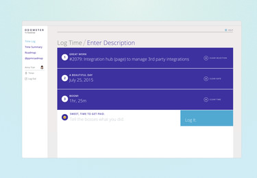 Entering Time Log Information